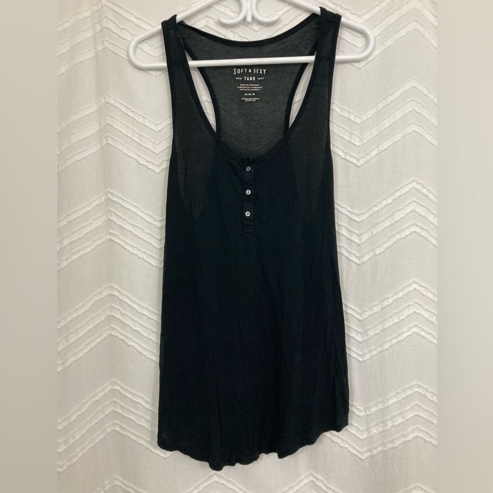 American Eagle Outfitters Black Tank Top